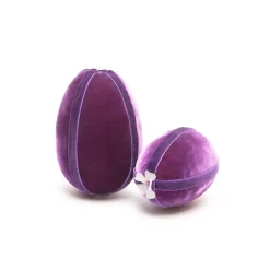 Violet Ribbon Trimmed Egg