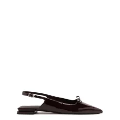 Violetta Sculpt Patent Flat in Maplewood