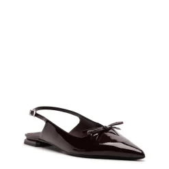 Violetta Sculpt Patent Flat in Maplewood