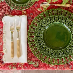 Vittoria Dinner Napkins in Beige, Set of 2