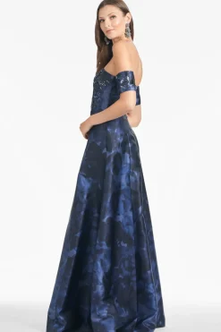 Vivien Gown in Deep Ocean Bouquet