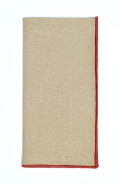 Vizon Napkin Orange Small Trim, Set of 4