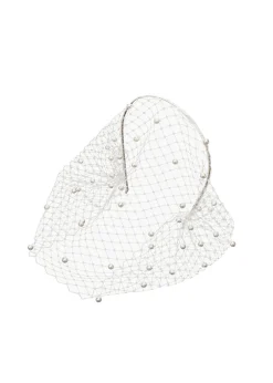 Voilette Headband with Pearls