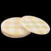 Wadsworth Goldenrod Gingham Coaster Set