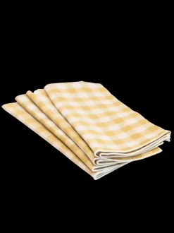 Wadsworth Goldenrod Gingham Napkin Set