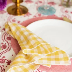 Wadsworth Goldenrod Gingham Napkin Set