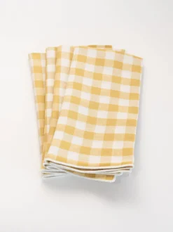Wadsworth Goldenrod Gingham Napkin Set