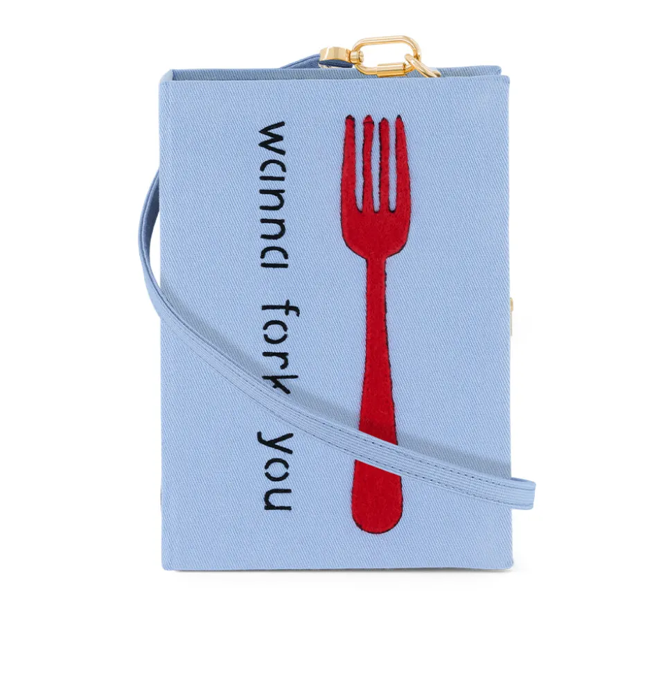 Wanna Fork You Verena Smit Strapped Book Clutch