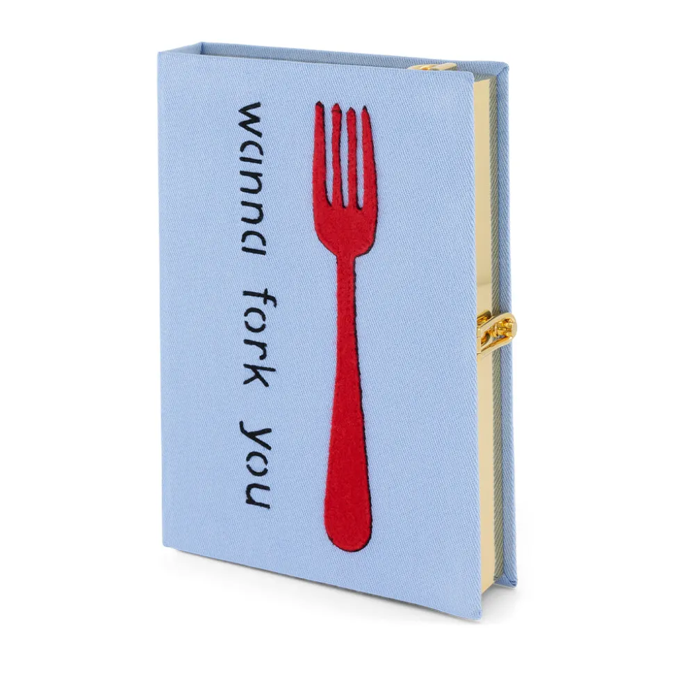 Wanna Fork You Verena Smit Strapped Book Clutch
