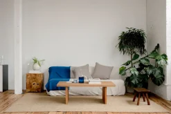 Washed Linen Cushion Cover in Smoke