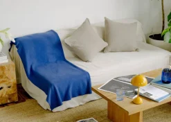 Washed Linen Cushion Cover in White