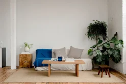 Washed Linen Cushion Cover in White