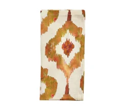 Watercolor Ikat Napkin in Rust, Set of 4