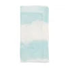 Watercolor Stripe Napkin in White & Seafoam, Set of 4