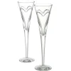 Waterford Wishes "Love & Romance" Toasting Flute, Pair