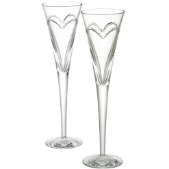 Waterford Wishes "Love & Romance" Toasting Flute, Pair