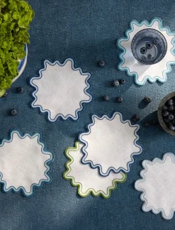 Wave Cocktail Napkin, Set of 6