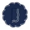 Waves Linen Napkin and Placemat in Cobalt, Set of 2