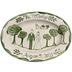 Wedding Platter in Green