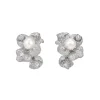 White Blossom Pearl Earrings