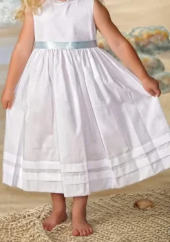 White Cotton Lace Slip Dress