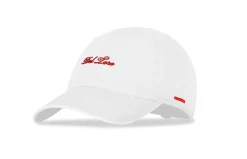 White Embroidered Cotton-Twill Adjustable Baseball Cap