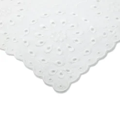 White Eyelet Dinner Napkins, Set of 4