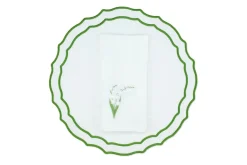 White Lily Linen Napkin and Vidro Placemat, Set of 4