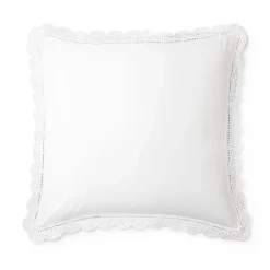 White Meena Percale Pillowcases + Shams