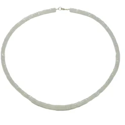 White Moonstone Heishi Necklace