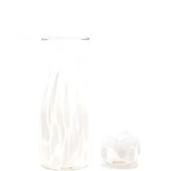 White Transparent Spotted Carafe