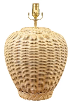 Wicker Jar Lamp Base