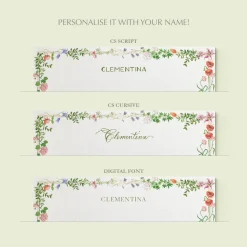 Wild Blooms Stationery Cards, Personalized Set of 50