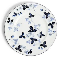 Wild Strawberry Inky Blue Plate 10.7in
