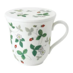 Wild Strawberry Lidded Mug