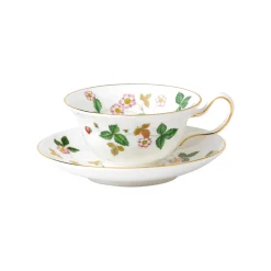 Wild Strawberry Teacup & Saucer Peony