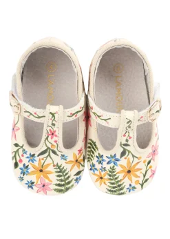 Wildflower Hand-Painted Baby Shoes