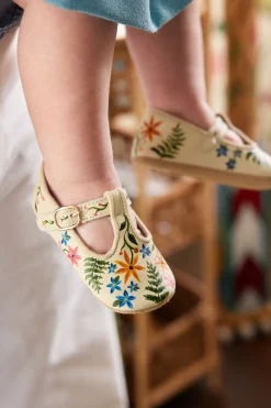 Wildflower Hand-Painted Baby Shoes