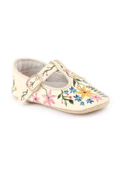 Wildflower Hand-Painted Baby Shoes