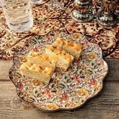 Willa Charger/Platter in Amber