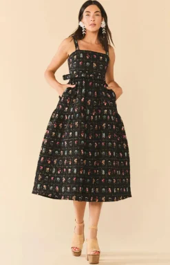 Willa Dress in Florence Black Floral