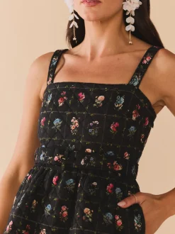 Willa Dress in Florence Black Floral