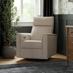 Willa Plus Power Glider Recliner w/ Power Headrest in Performance Beach Eco-Weave