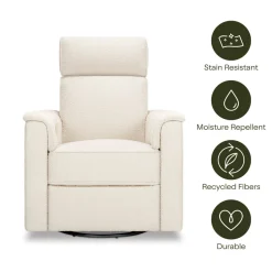 Willa Plus Power Glider Recliner w/ Power Headrest in Performance Ivory Boucle