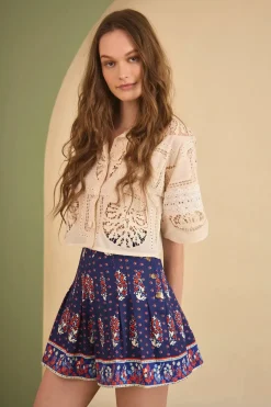 Willa Short in Fall Floral Navy