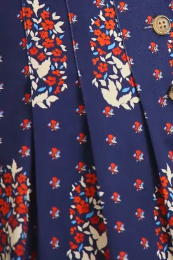 Willa Short in Fall Floral Navy