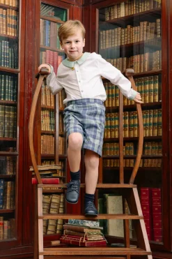 William Blue Tartan Dressy Set