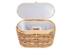 Willow Basket Woven Crystal in Champagne Topaz