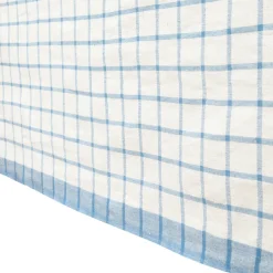 Windowpane 60x60 Tablecloth in Blue & Natural
