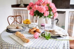 Windowpane 60x90 Tablecloth in Blue & Natural